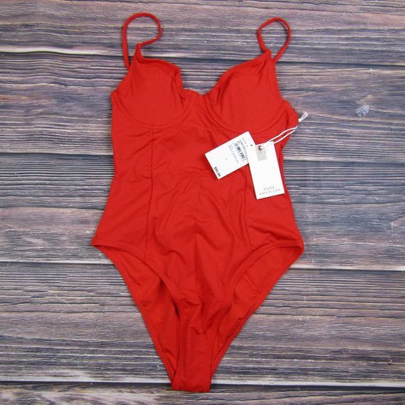 Good American Red One Piece Swimsuit - Picture 4 of 11